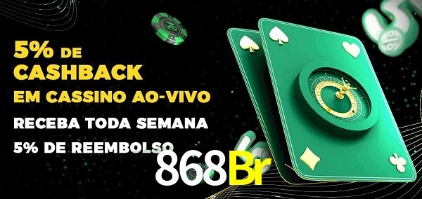 Promoções do cassino ao Vivo 868Br
